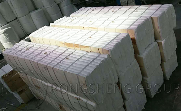 Construction of ceramic fiber blanket in industrial furnace