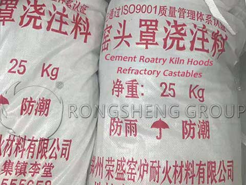 Cement Rotary Kiln Hoods Refractory Castables